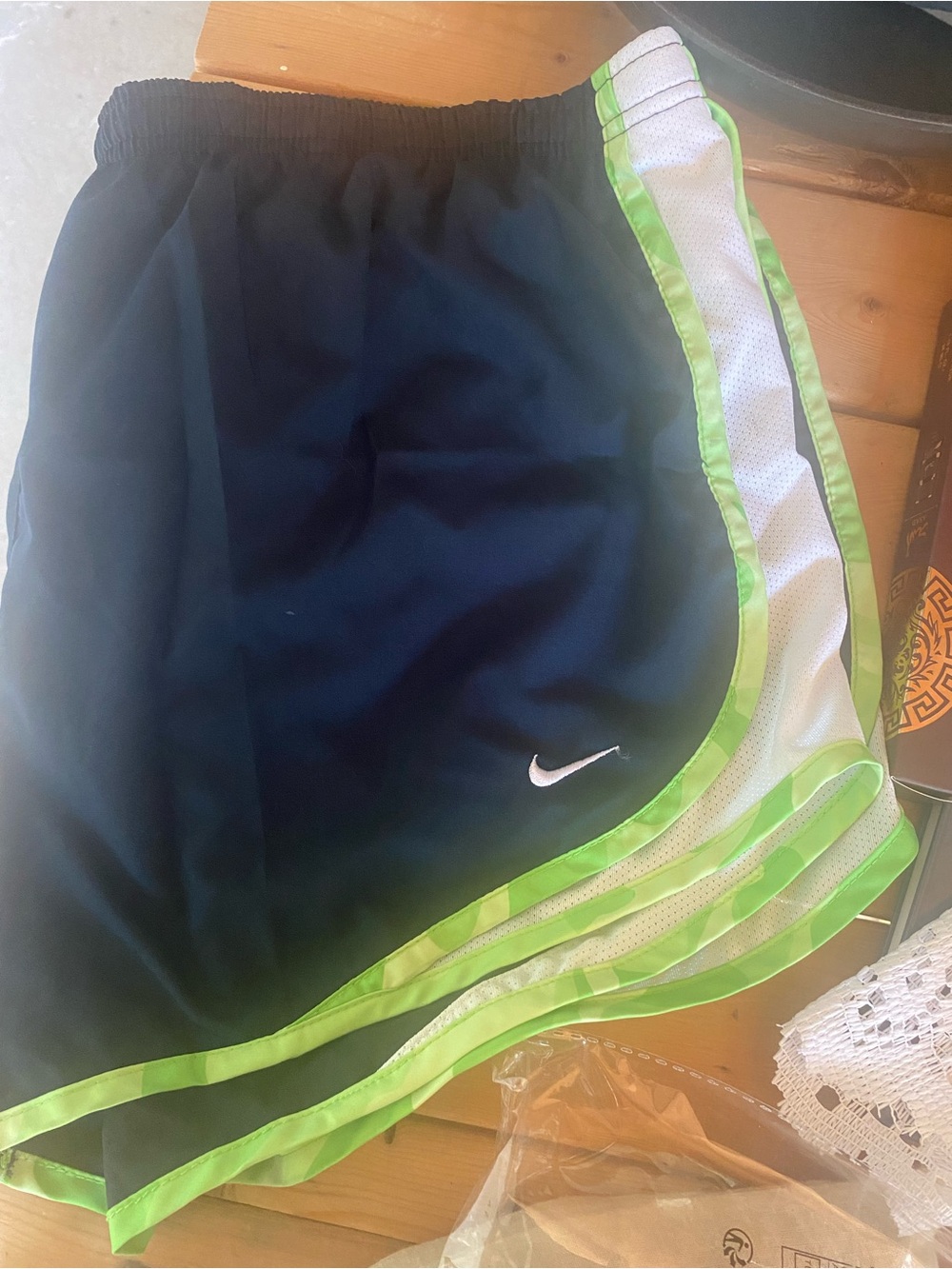 Nike Navy Skort with Lime Trim